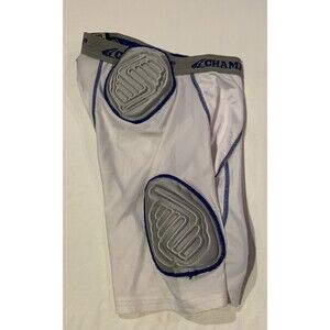 Champro Football Padded Compression Shorts Youth XL White